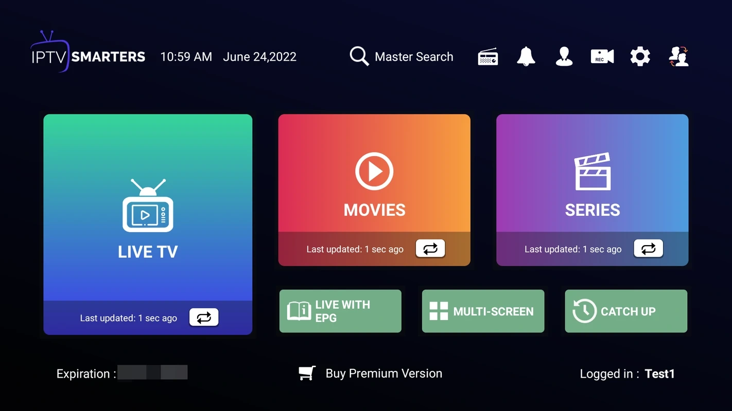 IPTV Smarters Pro on Samsung TV